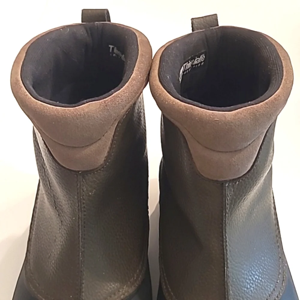 Columbia Bugaslip Waterproof Slip On Leather Traction Insulation Rain Snow Boot
